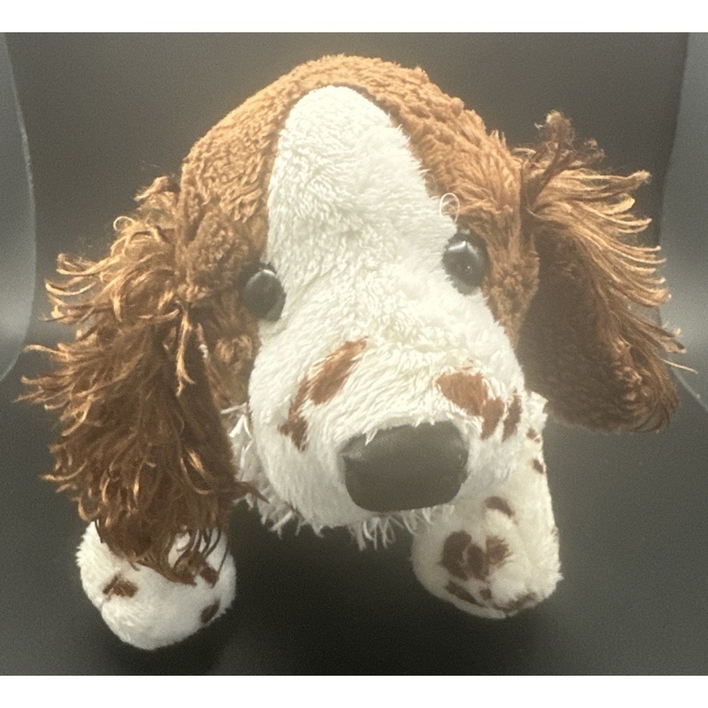 Ganz Webkinz Springer Spaniel HM170 Plush Dog 9" Brown White Spotted No Code